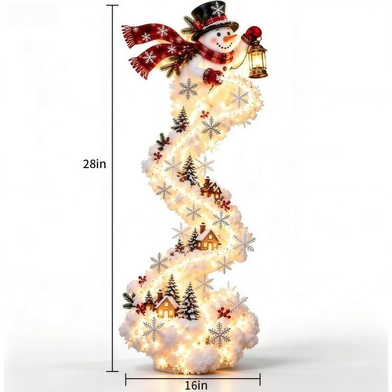 Snowman Spiral Wall Decoration