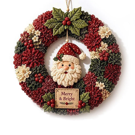 DIY Poke Wreath Kit - Santa Claus