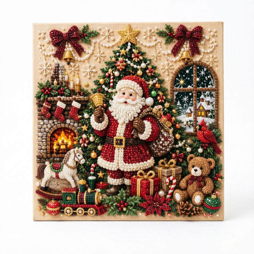 DIY Pearl Painting Art Kit-Santa Claus