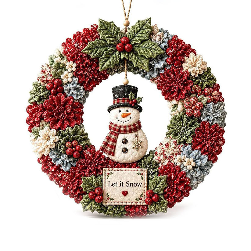 DIY Poke Wreath Kit - Snowman