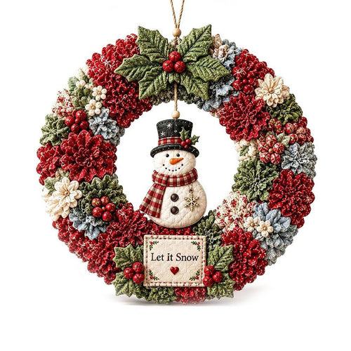 DIY Poke Wreath Kit - Snowman