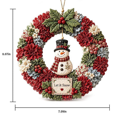 DIY Poke Wreath Kit - Snowman