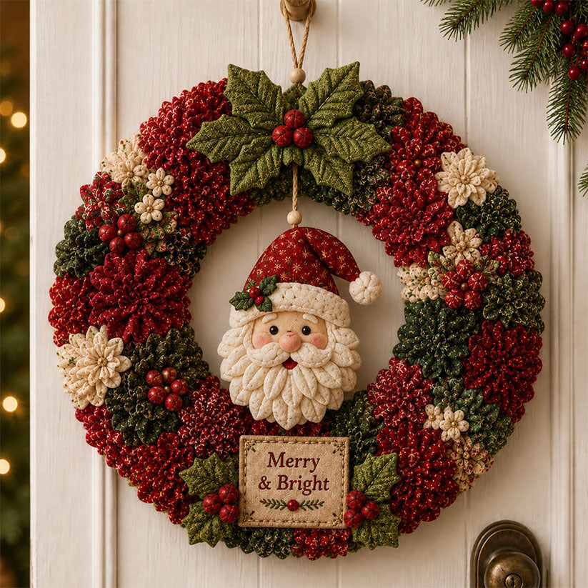 DIY Poke Wreath Kit - Santa Claus