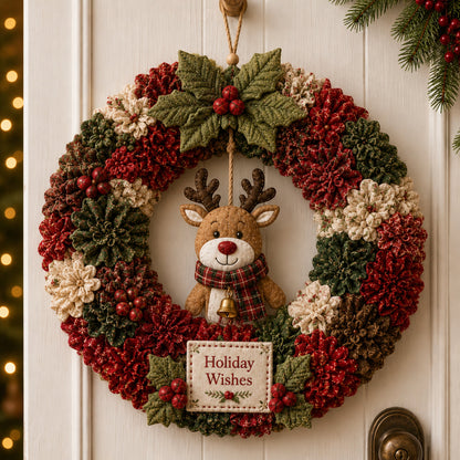 DIY Poke Wreath Kit - Reindeer