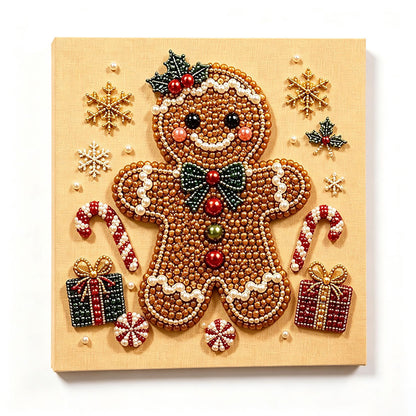 DIY Pearl Painting Art Kit-Gingerbread Man