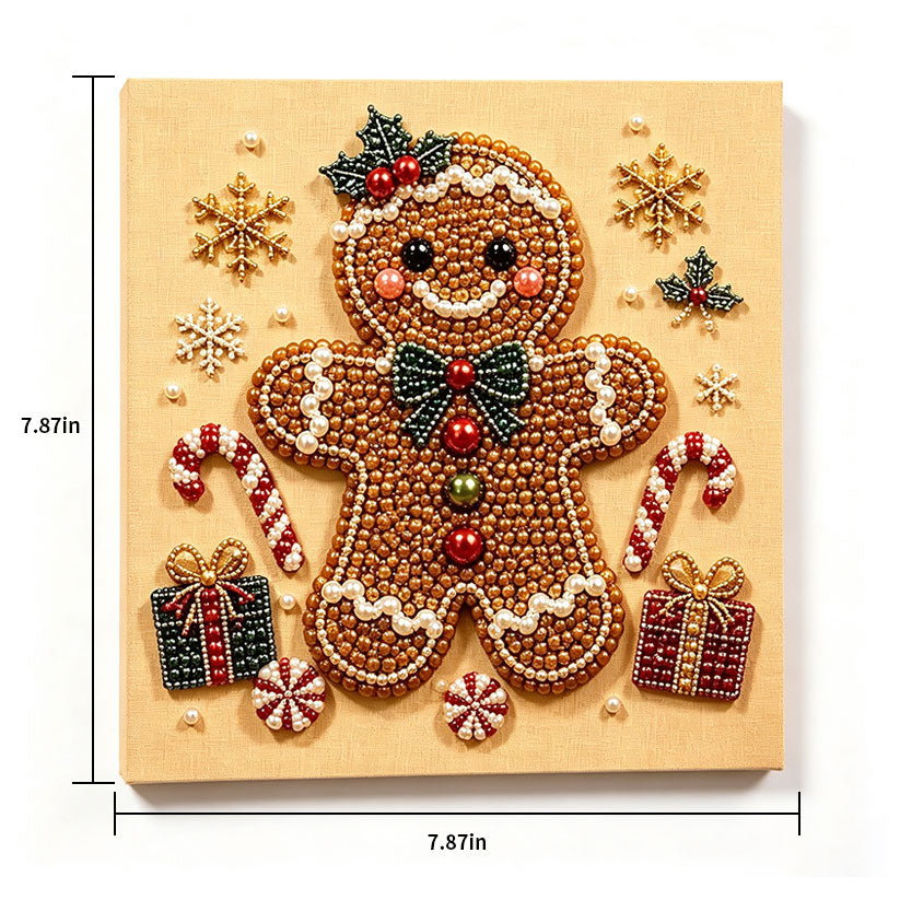 DIY Pearl Painting Art Kit-Gingerbread Man