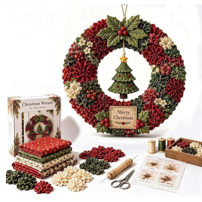 DIY Poke Wreath Kit - Christmas Tree