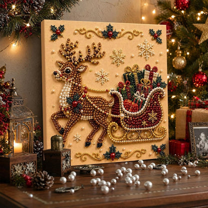 DIY Pearl Painting Art Kit-Reindeer