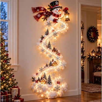 Snowman Spiral Wall Decoration
