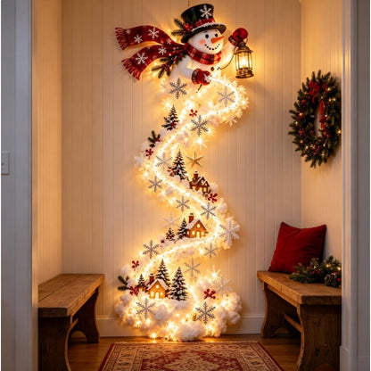 Snowman Spiral Wall Decoration