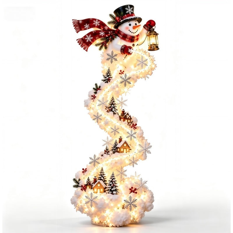 Snowman Spiral Wall Decoration