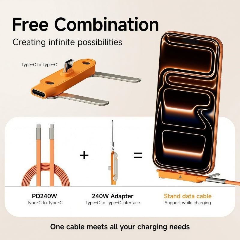 ⚡ 2-in-1 Phone Charging Stand – 240W Fast Charging
