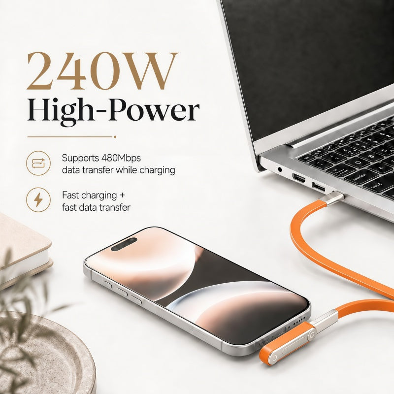 ⚡ 2-in-1 Phone Charging Stand – 240W Fast Charging