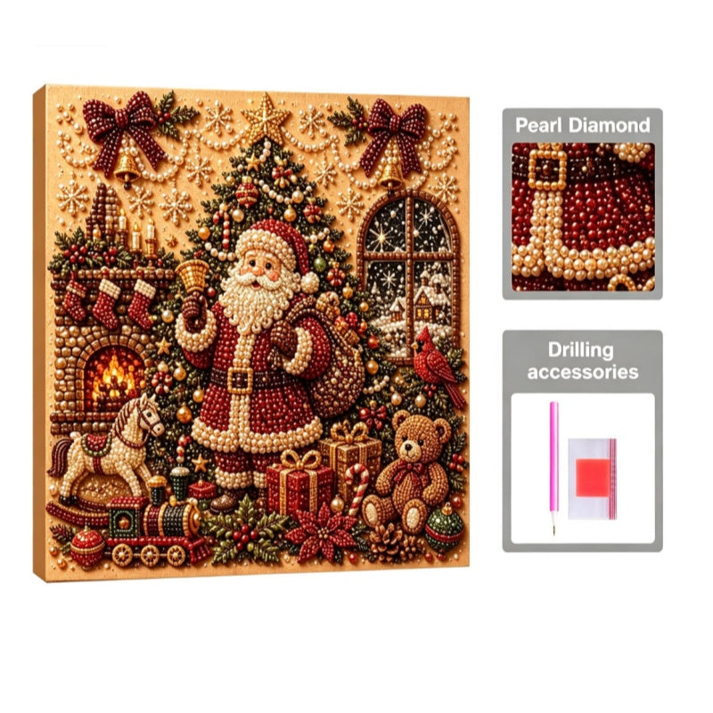 DIY Pearl Painting Art Kit-Santa Claus