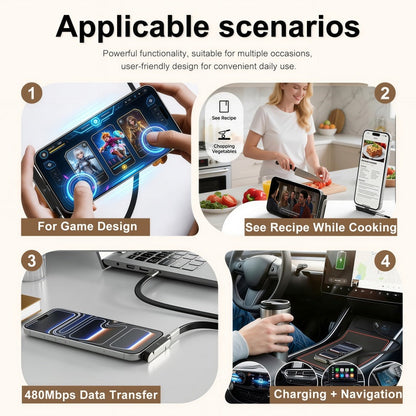 ⚡ 2-in-1 Phone Charging Stand – 240W Fast Charging