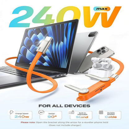 ⚡ 2-in-1 Phone Charging Stand – 240W Fast Charging