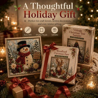 🎄 3D Christmas Fabric Poke Art DIY Craft Kit